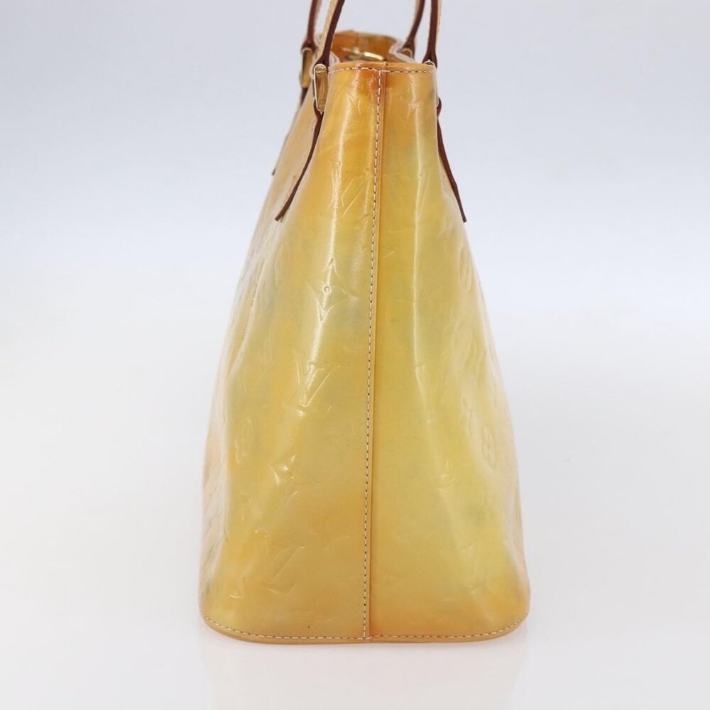 LOUIS VUITTON Monogram Vernis Houston Hand Bag Gris M91053 LV Auth BA8340 - Picture 4 of 16